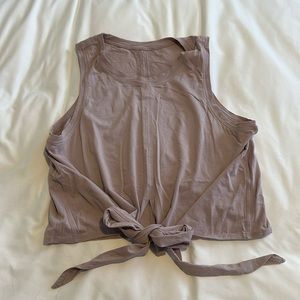 Cotton tie front tank